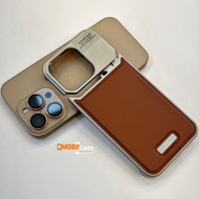 icon Stainless Metal + Leather with Perfume fragrance Brown (No. IMLPB-01)