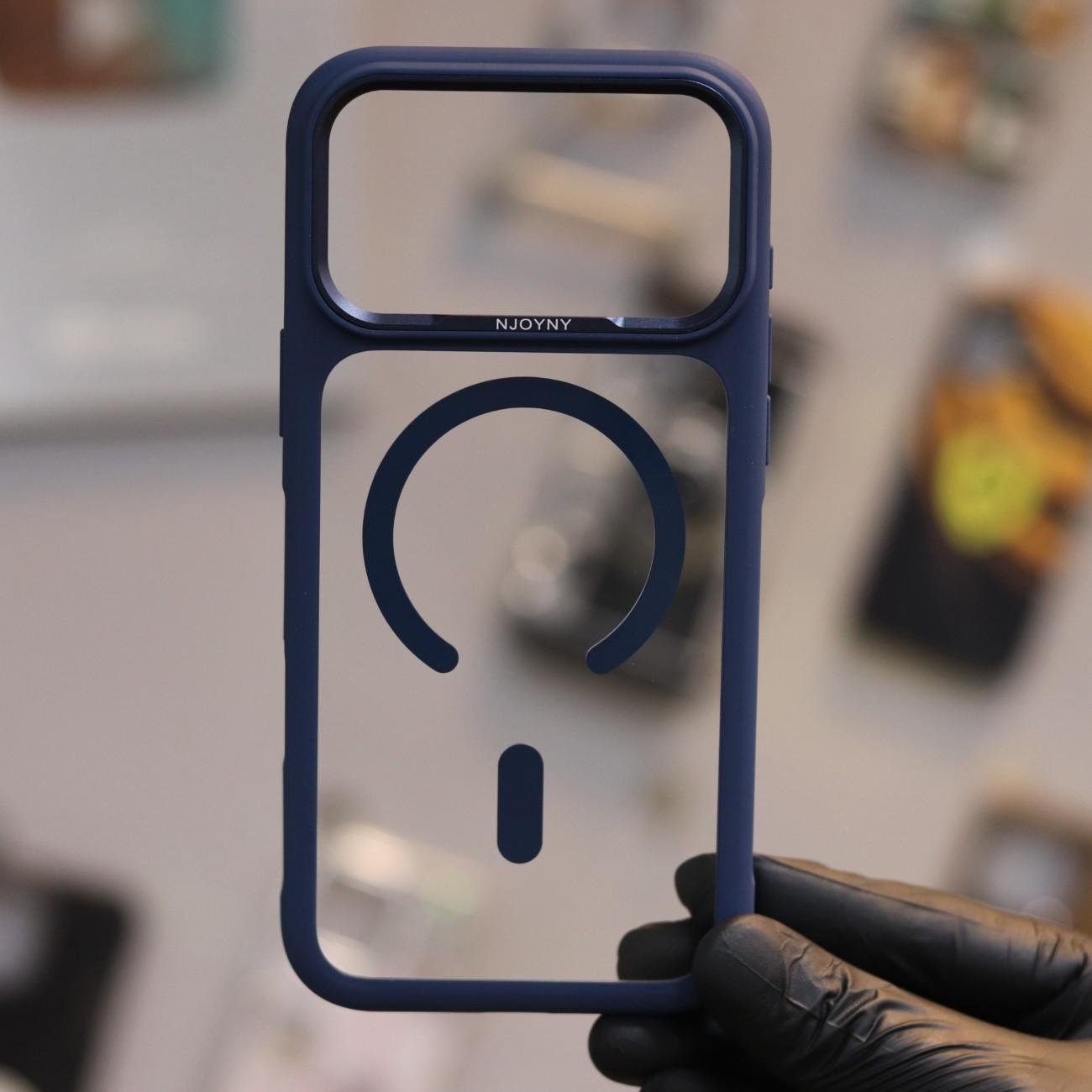 NJOYNY Back Magsafe Case-Blue (NBMBL-17ProMax)