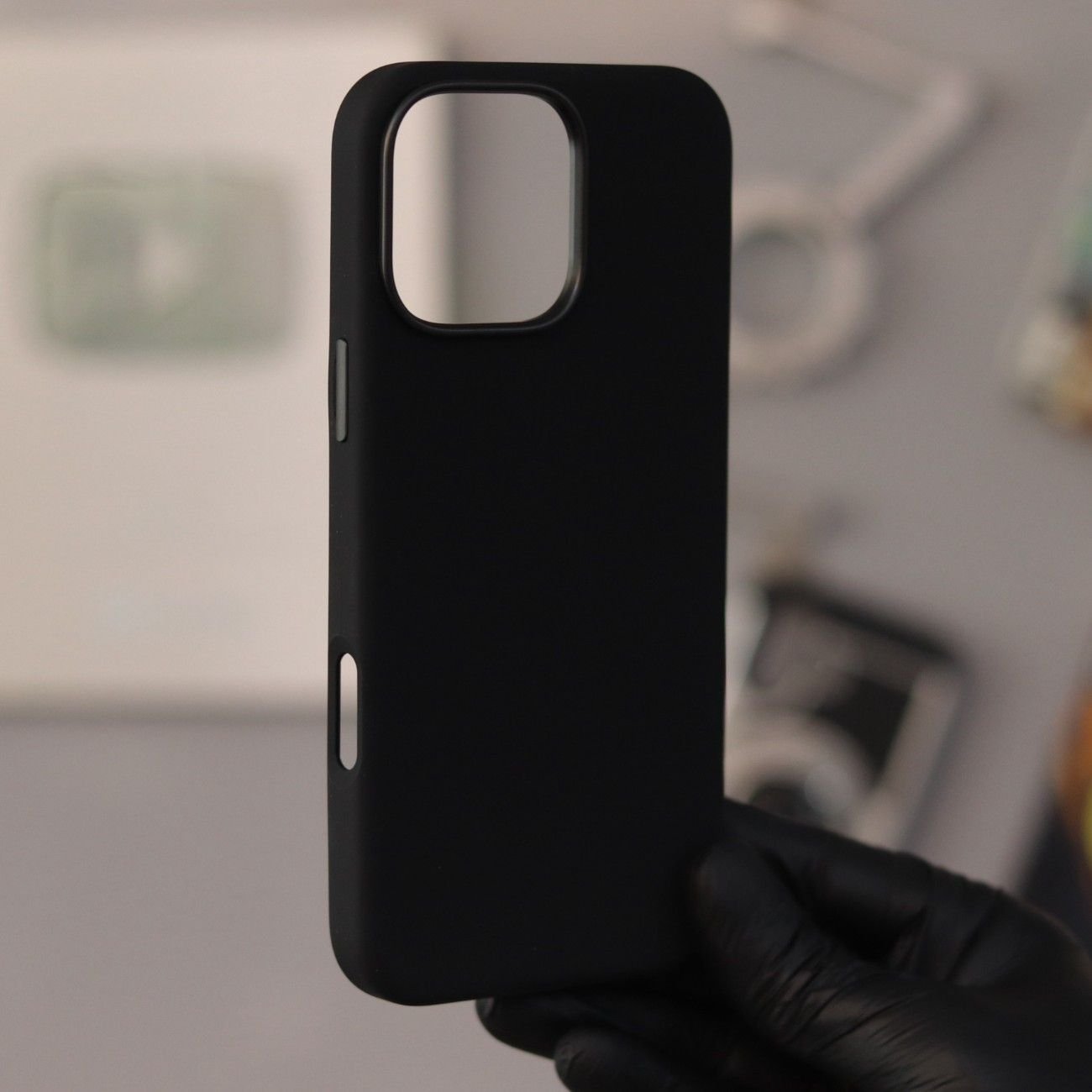 Gelix Liquid Silicone Case-Black (S.No. GLSB-16ProMax) - Image 3