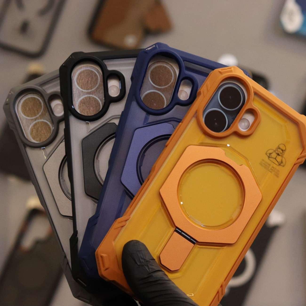 Armour Case With Magsafe Stand Black (S.No. ACMSB-17Pro) - Image 6