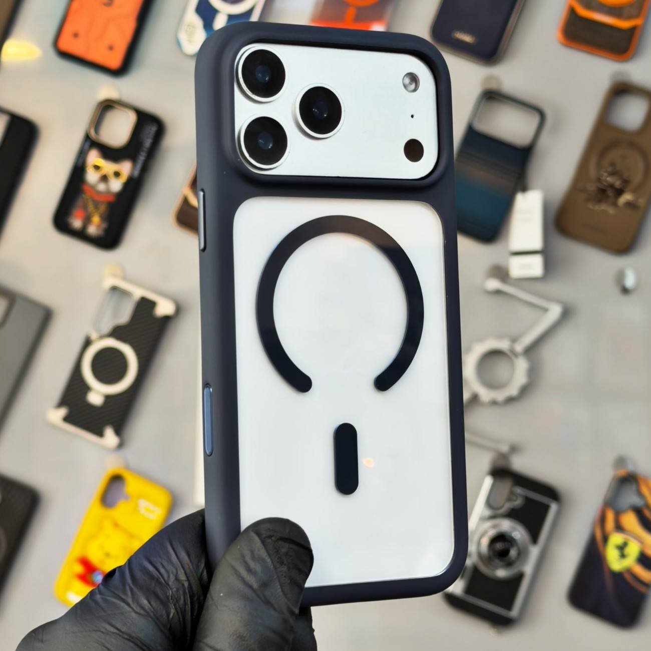 Kadi Ou Shock Absorbing Case- Blue (S.No. KOSAG-17PMBL)