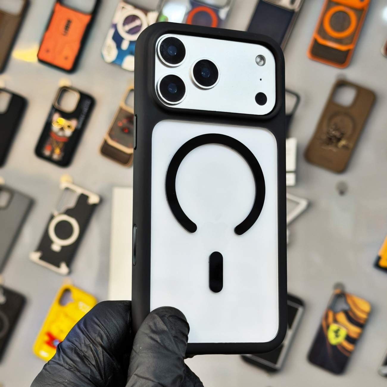 Kadi Ou Shock Absorbing Case- Black (S.No. KOSAG-17PMB)