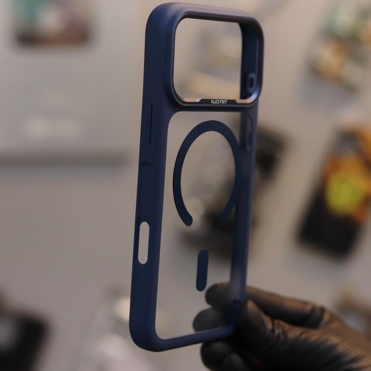 NJOYNY Back Magsafe Case-Blue (NBMBL-17ProMax) - Image 3