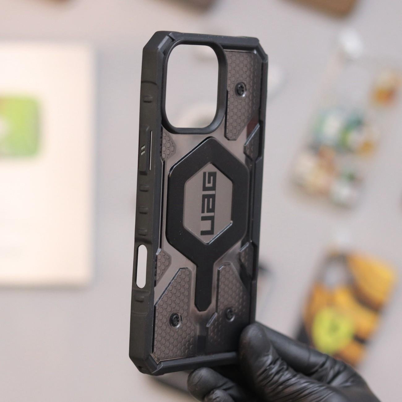 UAG Pathfinder Smoke Case-Black-iPhone 16 Pro Max - Image 2