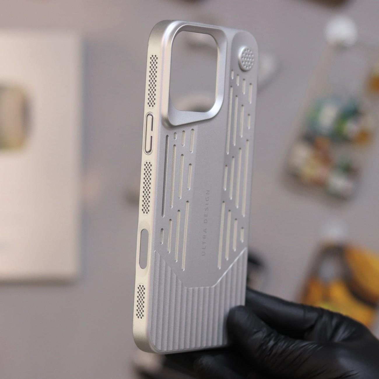 Ultra Design Car Shape Aroma Case-Silver-iPhone 16 Pro Max - Image 2