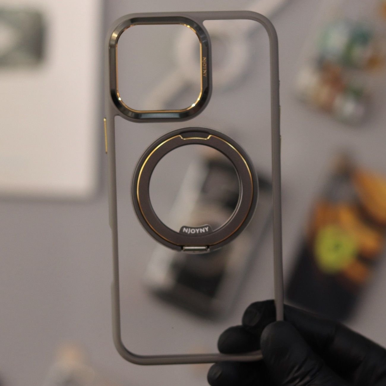 NY Magsafe Stand Case-Natural T-iPhone 16 Pro Max