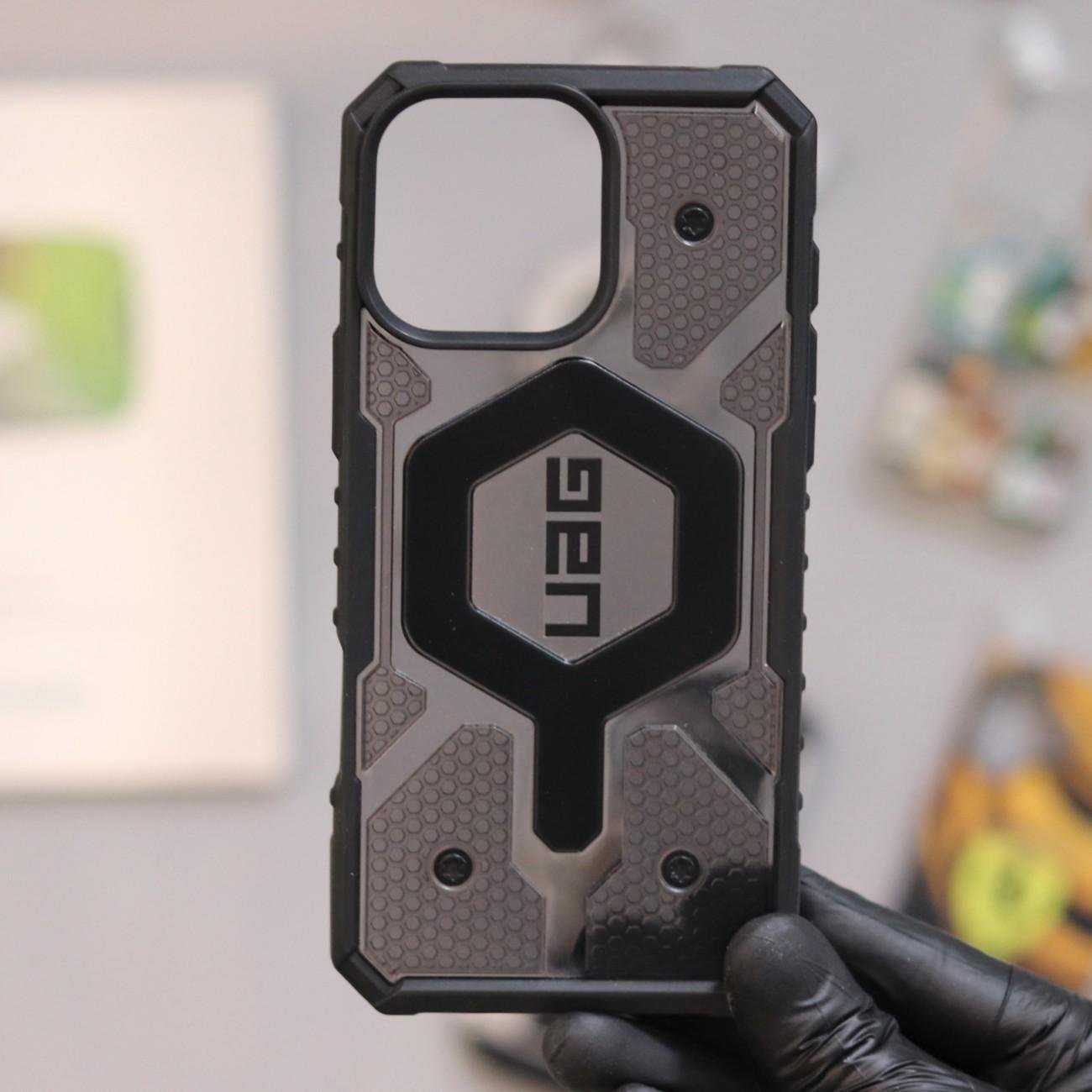 UAG Pathfinder Smoke Case-Black-iPhone 16 Pro Max