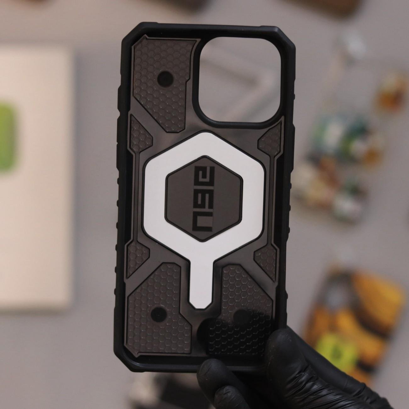 UAG Pathfinder Smoke Case-Black-iPhone 16 Pro Max - Image 3